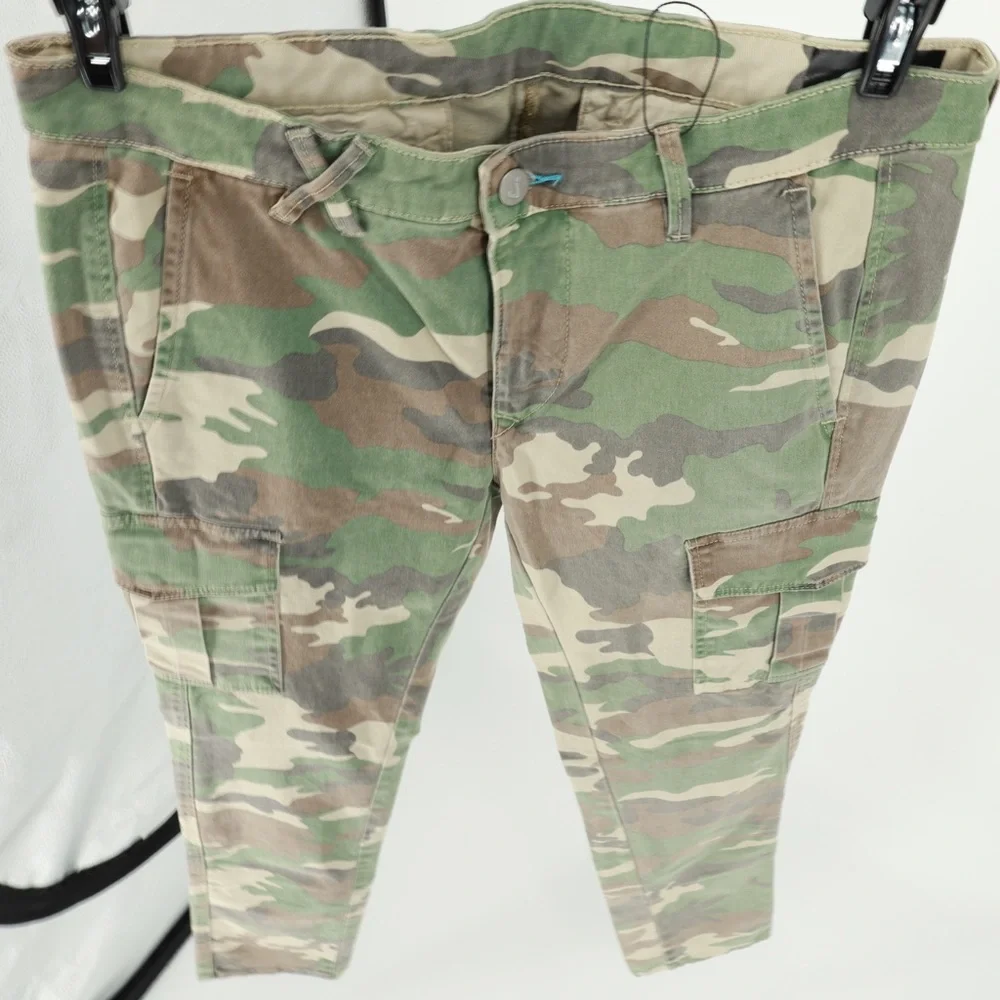 JColor Men Camouflage Cargo‎ Pants Size 31 Cotton Blend Slim Fit NWOT Streetwear